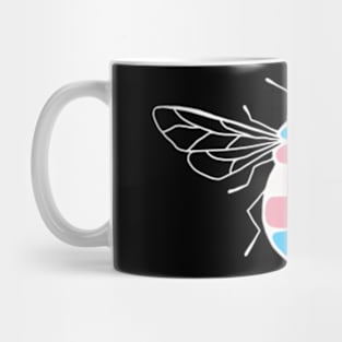 Transgender Pride Bee (Dark) Mug